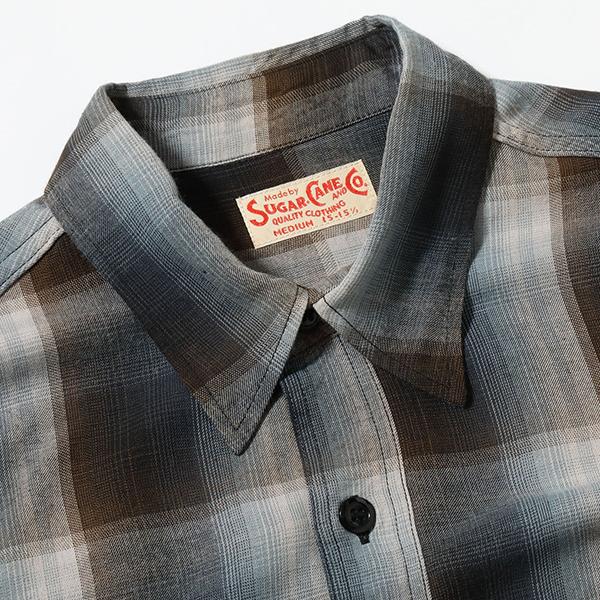 シュガーケーン SUGAR CANE ワークシャツ SC39726 半袖 RAYON TWILL CHECK WORK SHIRT チェック レーヨン ツイル ヴィンテージ アメカジ メンズ 東洋 2026年 | SUGAR CANE | 09