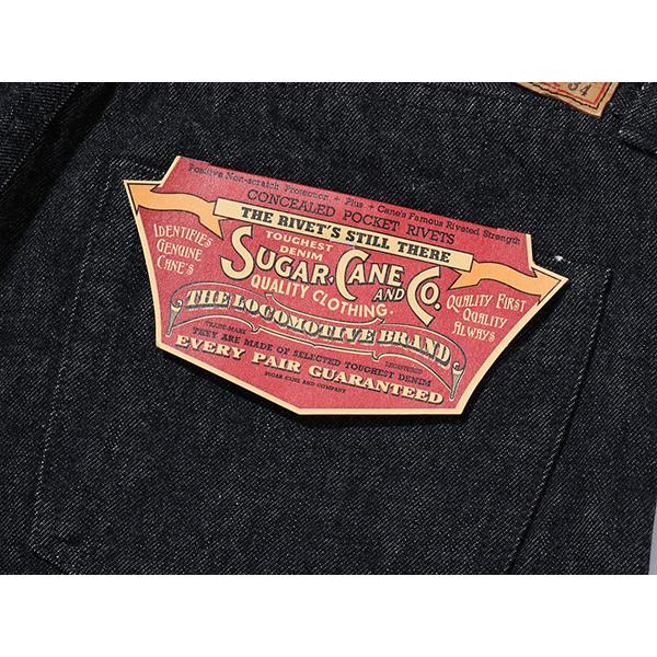 シュガーケーン SUGAR CANE ブラック デニム ジーンズ SC42460 14.25oz 1947MODEL スタンダード ストレート ジーパン ヴィンテージ アメカジ メンズ 東洋の画像