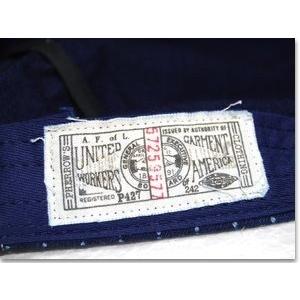 フェローズ PHERROW'S キャップ 帽子　ワークキャップ　ウォバッシュ　ストライプ　インディゴ　SRC1   アメカジ プレゼント 男性 メンズ ラッピング対応可能 | Pherrow's | 09