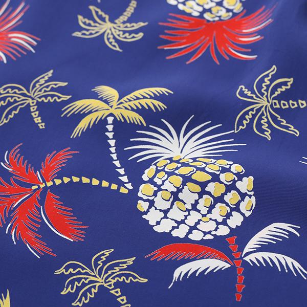 505【美品】即完売モデル サンサーフ☆パイナップル 半袖 開襟 アロハシャツ Lot No. SS39285 / COTTON × LINEN OPEN SHIRT “ISLAND
