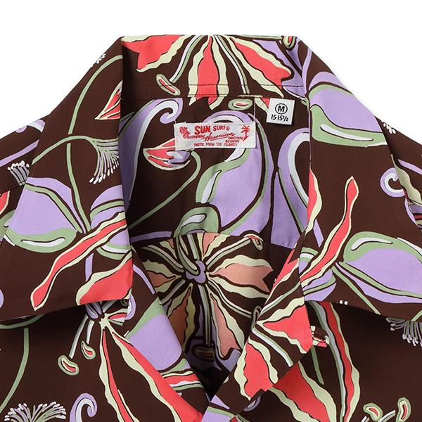 SUN SURF サンサーフ アロハシャツ SS39619 SPIDER LILY レーヨン 半袖