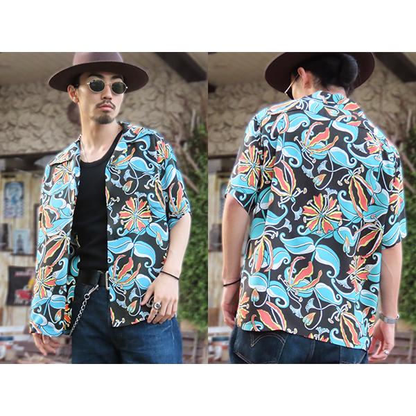 SUN SURF サンサーフ アロハシャツ SS39619 SPIDER LILY レーヨン 半袖