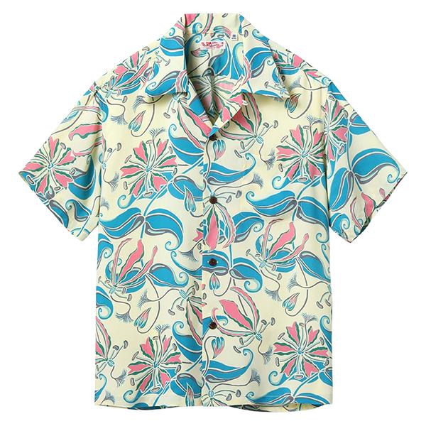 SUN SURF サンサーフ アロハシャツ SS39619 SPIDER LILY レーヨン 半袖