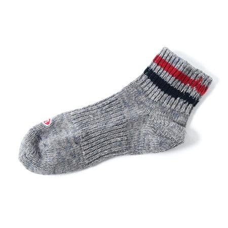 UES（ウエス） SSX-1 ライン入り スニーカー ソックス 靴下 リネン