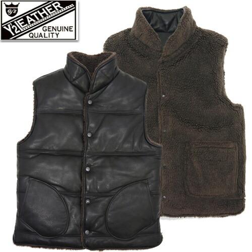 Y'2 LEATHER ワイツーレザー ベスト SV-03 STEER OIL REVERSIBLE Y'2 LEATHER ワイツーレザー ベスト SV-03 STEER OIL REVERSIBLE