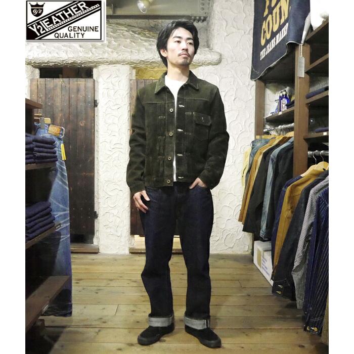 Y'2 LEATHER◇Gジャン/40/牛革/TB-140-25th EB-140
