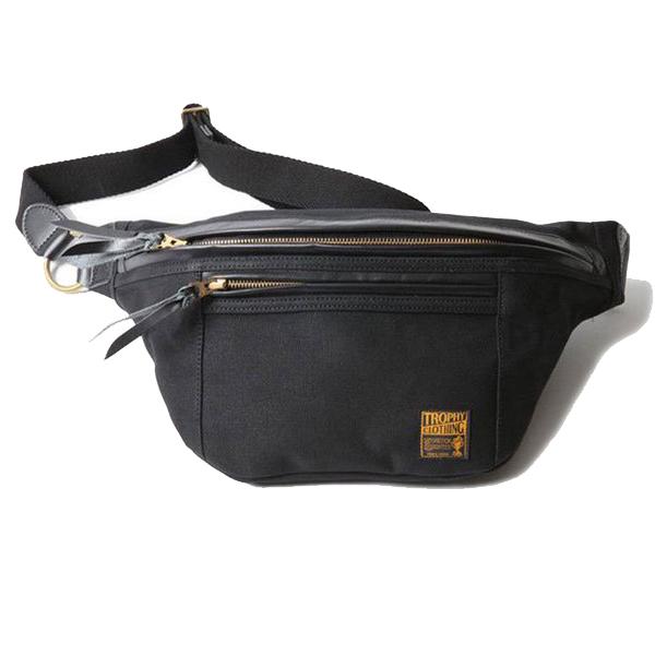 トロフィークロージング TROPHY CLOTHING tr-b01 DAY TRIP BAG 鞄 ショルダーバッグ 斜め掛け 帆布 レザー 牛革 バイカー アメカジ プレゼント 男性 メンズ | TROPHY CLOTHING | 05