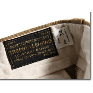 TROPHY CLOTHING チノパン　ブラウン　サイズ34 TROPHY CLOTHING（トロフィークロージング） チノパン TR-CP02 47