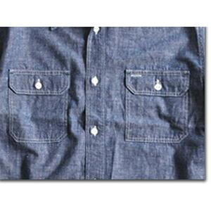 トロフィークロージング TROPHY CLOTHING シャツ TR-SH02 HARVEST SHIRTS 長袖シャンブレーシャツ アメカジ バイカー 日本製 | TROPHY CLOTHING | 10