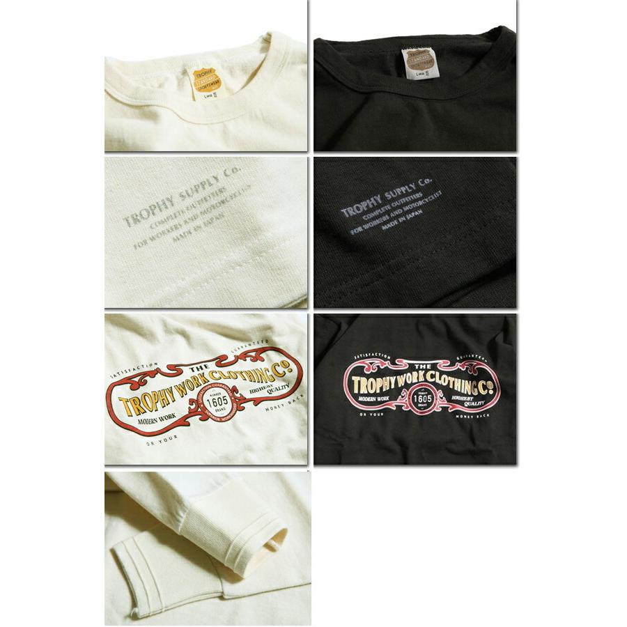 トロフィークロージング TROPHY CLOTHING Tシャツ TR21AW-202 15th Work Logo L/S Tee 長袖 ロンT アメカジ バイカー プリント ロゴ プリントTシャツ｜ragtim-store｜02