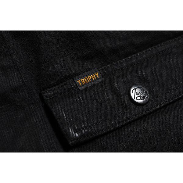 トロフィークロージング TROPHY CLOTHING ベスト Lot 3905 Rancher Vest Blackie Denim 硫化染め 反応染め ブラック ワーク バイカー アメカジ メンズ | TROPHY CLOTHING | 09