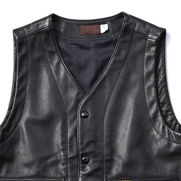 TROPHY CLOTHING（トロフィークロージング） レザーベスト TRL-07
