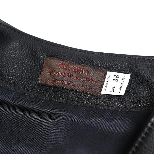 TROPHY CLOTHING（トロフィークロージング） レザーベスト TRL-07