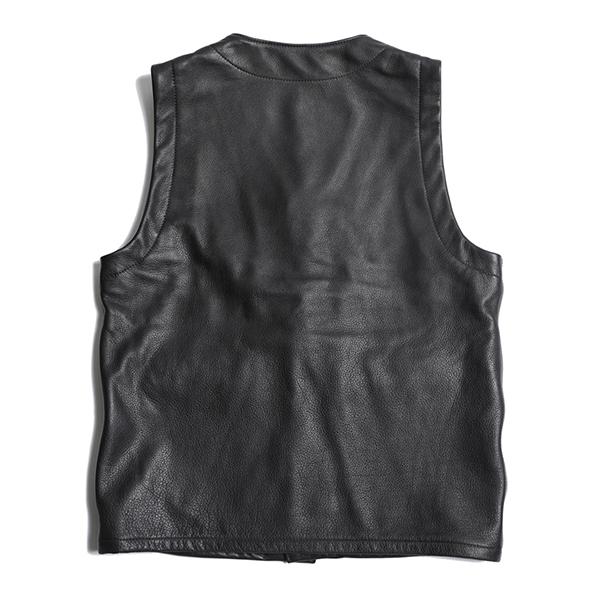 トロフィークロージング TROPHY CLOTHING TR-YL07 ランチャーベスト レザーベスト ステアハイド 牛革 バイカー アメカジ | TROPHY CLOTHING | 14