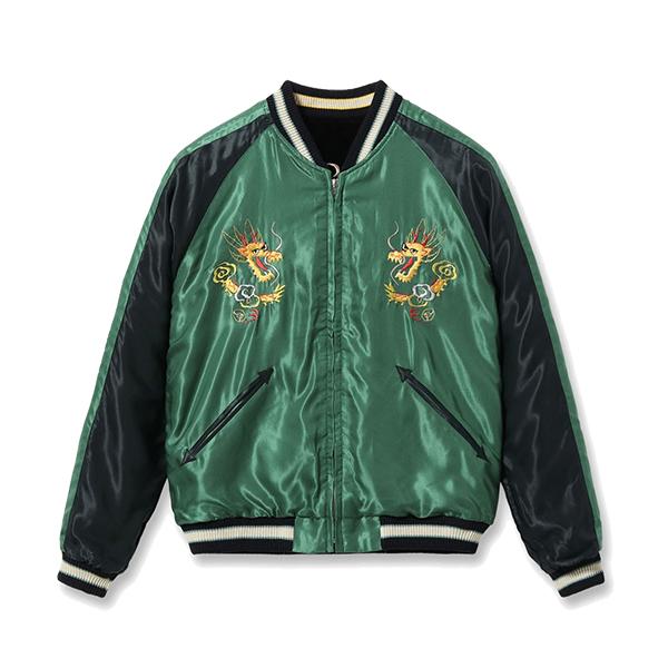 美品！TAILOR TOYO　スカジャン　L 刺繍 別珍×サテン TAILOR TOYO テーラー東洋 TAILOR東洋 別珍 スカジャン TT15795-119