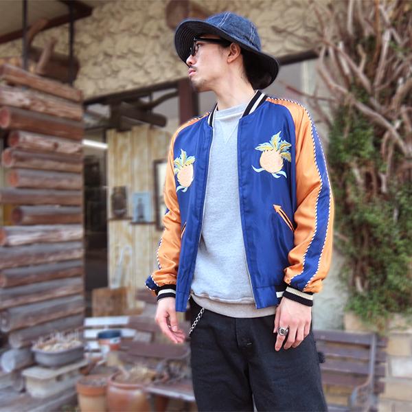 テーラー東洋 TAILOR東洋 リバーシブル スカジャン TT15877-128 Acetate Souvenir Jacket HAWAII MAP DRAGON & TIGER ハワイ 虎 アメカジ メンズの画像