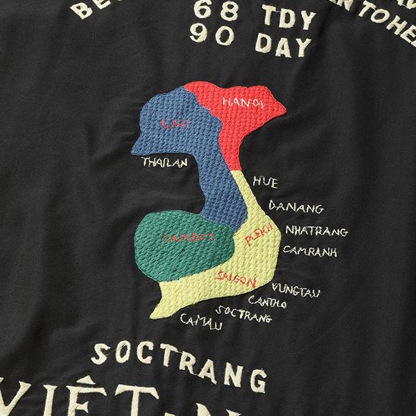 テーラー東洋 TAILOR東洋 ベトジャン TT15880-119 Cotton Rayon Vietnam Jacket VIETNAM MAP (AGING MODEL) アウター 刺繍 アメカジ メンズ 新作の画像