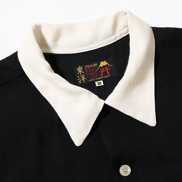 テーラー東洋 TAILOR東洋 スカシャツ TT39699 SUKA SHIRT “JAPAN MAP” 半袖 舞妓 刺繍 ジャパンマップ 50's ボーリングシャツ アメカジ 東洋 メンズ | TAILOR TOYO | 15
