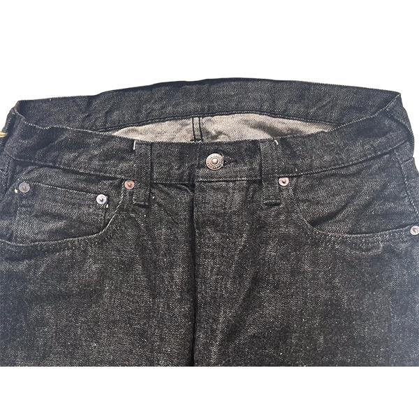 フルカウント FULL COUNT ジーンズ デニム 0105BK Wide Black Selvedge Denim ブラック 13.7oz ワンウォッシュ ワイド ストレート メンズ アメカジの画像