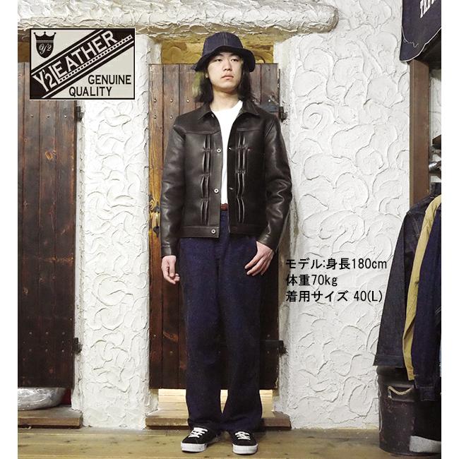 Y'2 LEATHER ワイツーレザー 大戦モデル Gジャン EB-140-T ECO