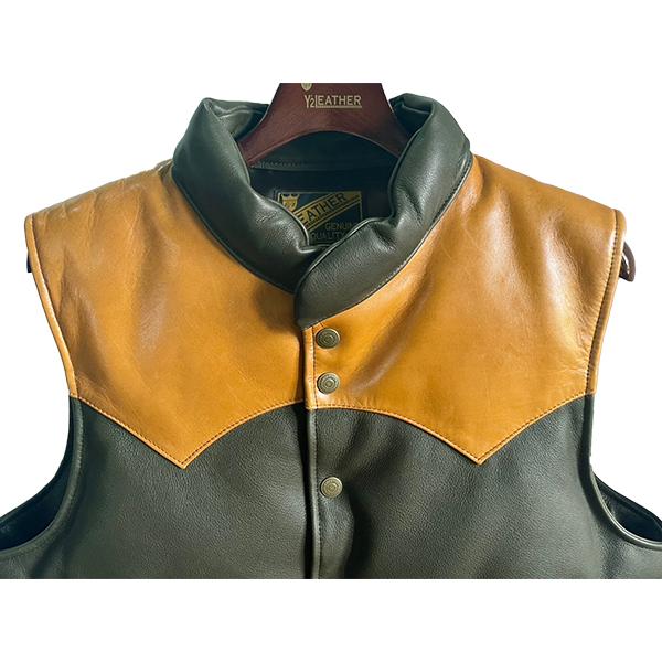 マーカ ダウンジャケット ダウンベスト 2way インディゴ レザー THE NORTH FACE｜アコンカグア ベスト ダウン アウター ユニ