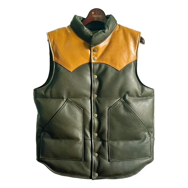 Y'2 LEATHER ワイツーレザー ダウンベスト SV-01 DOWN VEST
