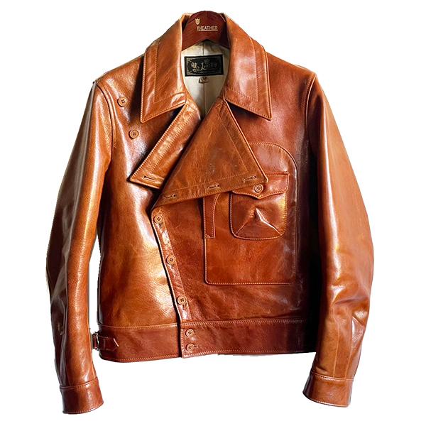 Y'2 LEATHER ワイツーレザー アビエータージャケット YK-09 OIL WAX