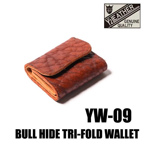 Y'2 LEATHER ワイツーレザー YW-09 財布 BULL HIDE TRI-FOLD WALLET