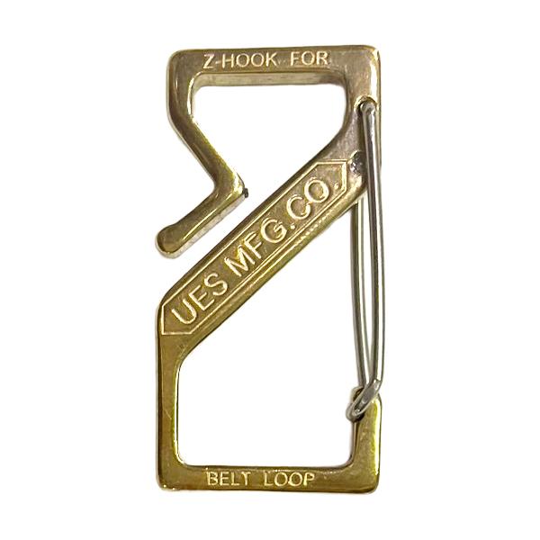 UES（ウエス） Zフック Z-HOOK キーホルダー キーフック 真鍮 ゴールド