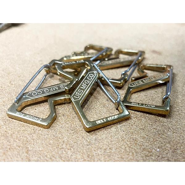 UES（ウエス） Zフック Z-HOOK キーホルダー キーフック 真鍮 ゴールド