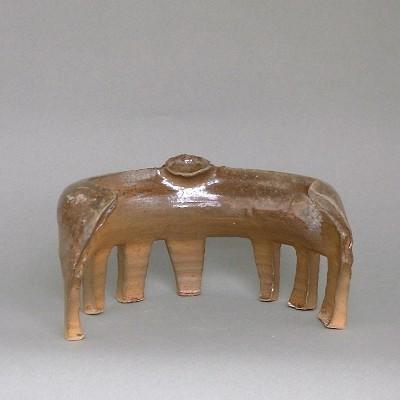 高知　焼物　花入れ　花器　花瓶　土佐焼