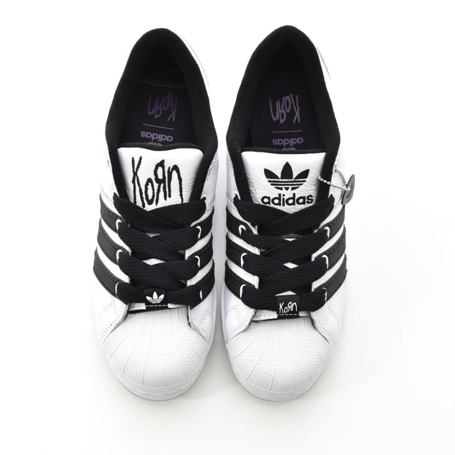 アディダス オリジナルス adidas originals コラボ スニーカー スーパーモディファイド コーン SUPERMODIFIED KORN IG0793 白 黒 レザー メンズ 限定品｜raiders｜14