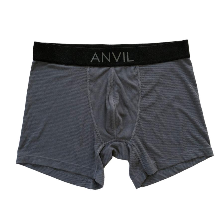 ANVIL アンビル ボクサーパンツ リブ モダール ボクサー ボクサーブリーフ ブランド 下着 男性 アンダーウェア 前閉じ S M L XL Ribbed Modal Boxer ANV0905｜raiders｜02