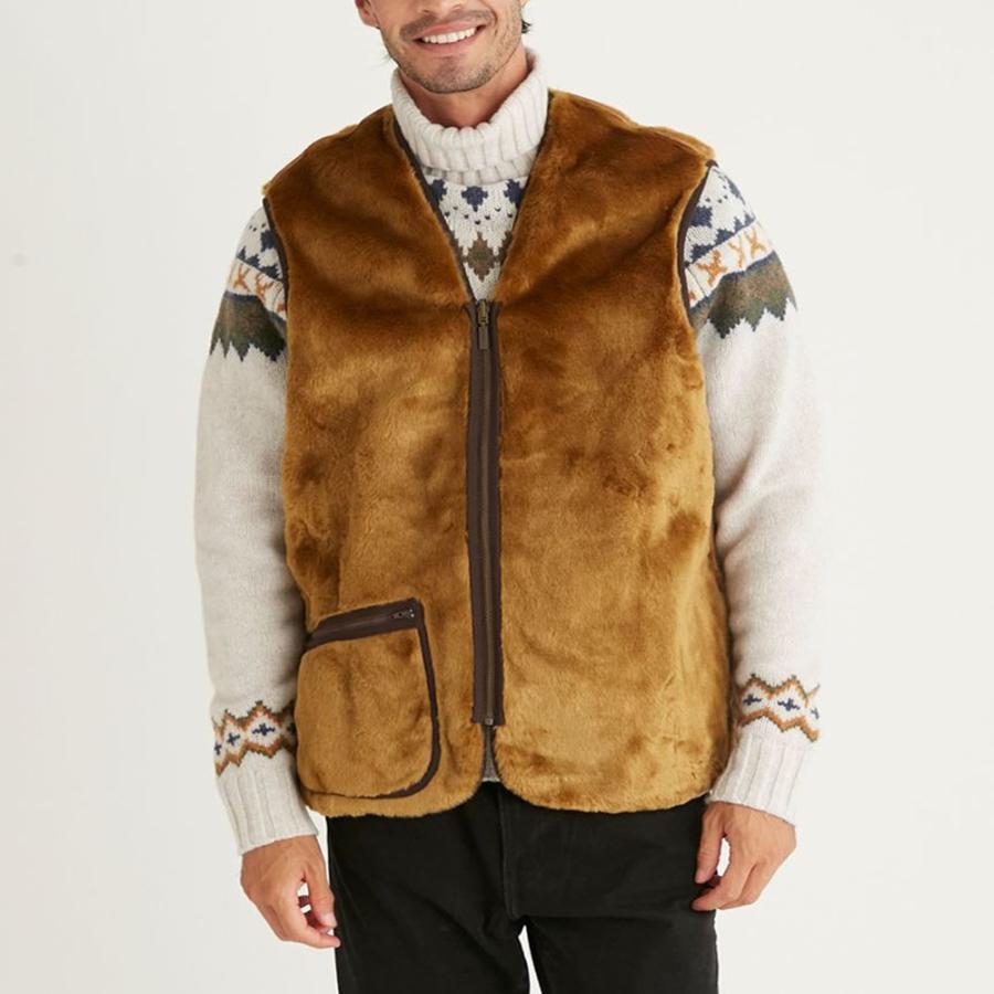 バブアー Barbour レディース フロントジップ ファー ライナー ベスト 
