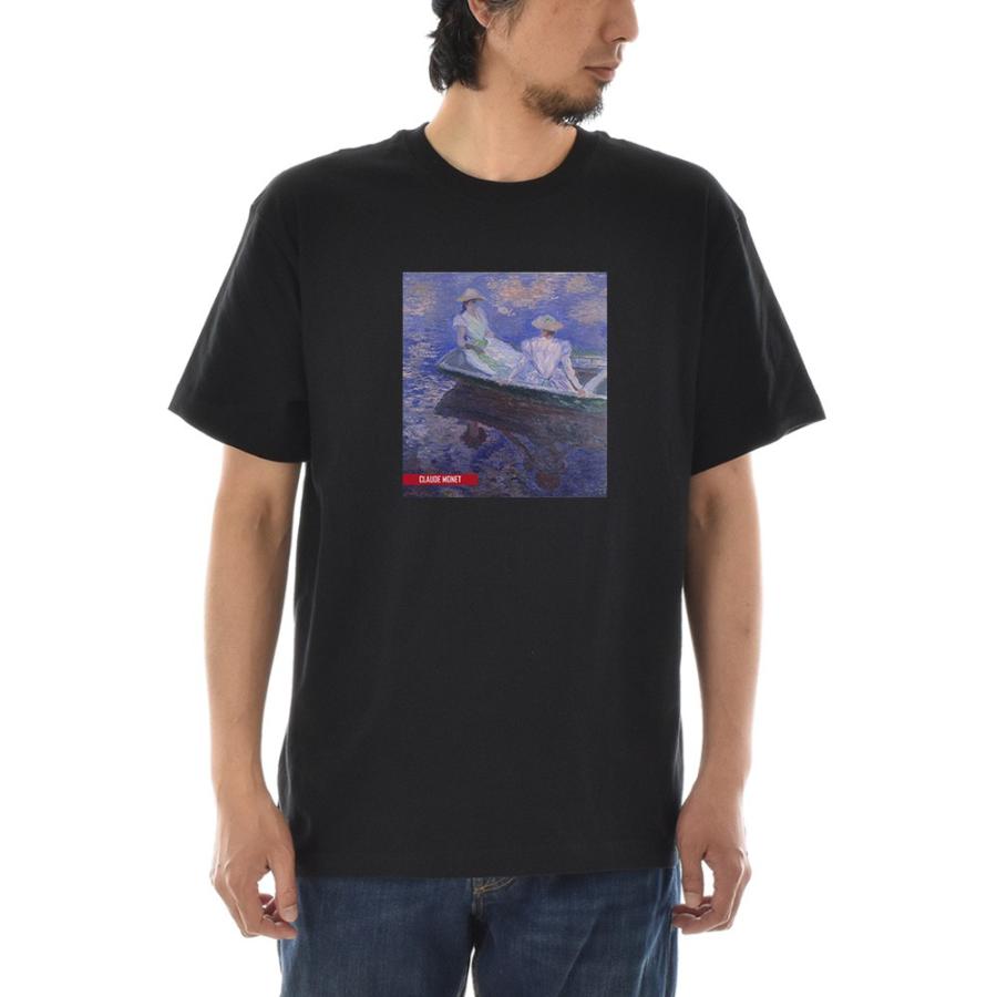 半袖 アートTシャツ】モネ Tシャツ 舟遊び ライフ イズ アート 半袖