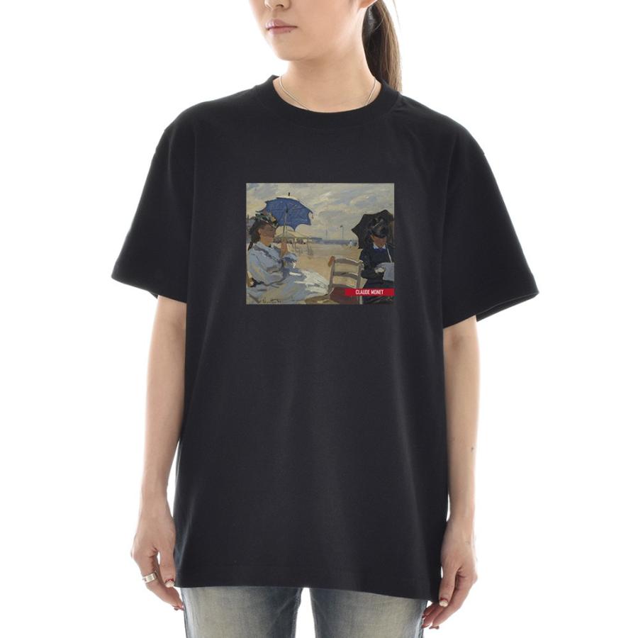 半袖 アートTシャツ】モネ Tシャツ トルヴィルの浜辺 ライフ イズ
