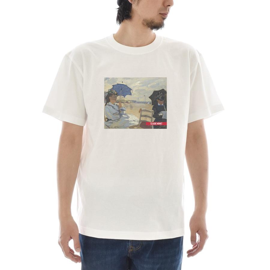 半袖 アートTシャツ】モネ Tシャツ トルヴィルの浜辺 ライフ イズ
