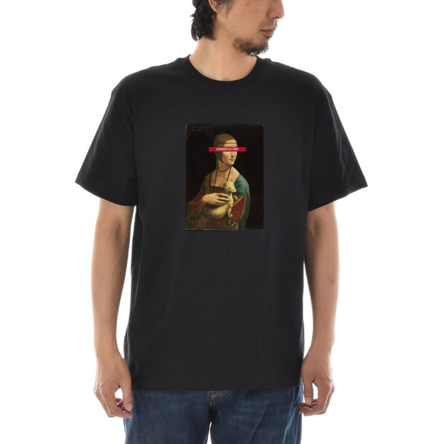 半袖 アートTシャツ】レオナルドダヴィンチ Tシャツ 白貂を抱く貴婦人