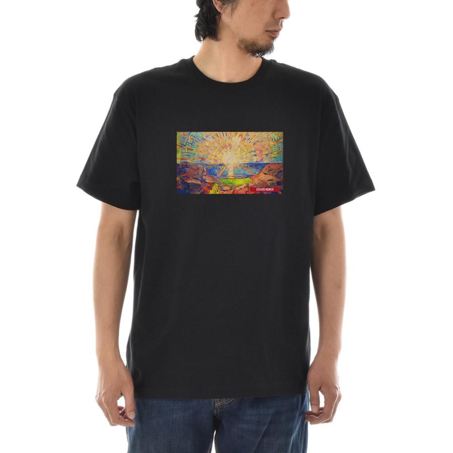 90s Munch Encounter in Space アートTシャツ ムンク 半袖 アートTシャツ】ムンク Tシャツ 太陽 エドヴァルド・ムンク