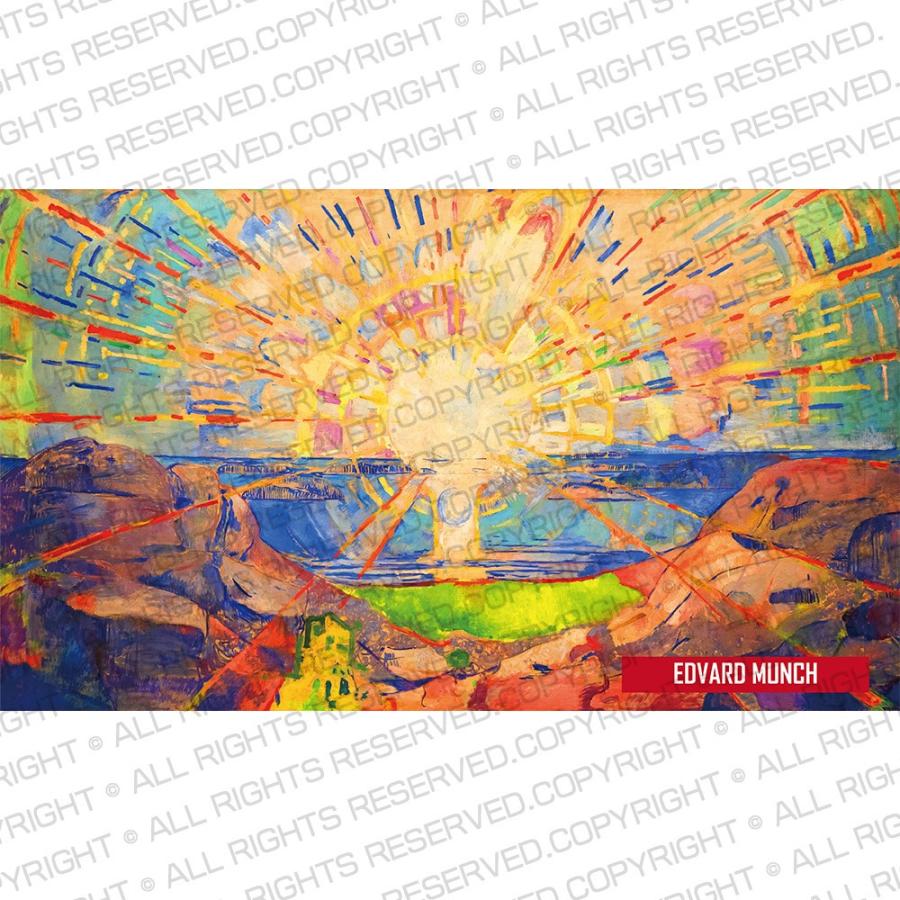 半袖 アートTシャツ】ムンク Tシャツ 太陽 エドヴァルド・ムンク