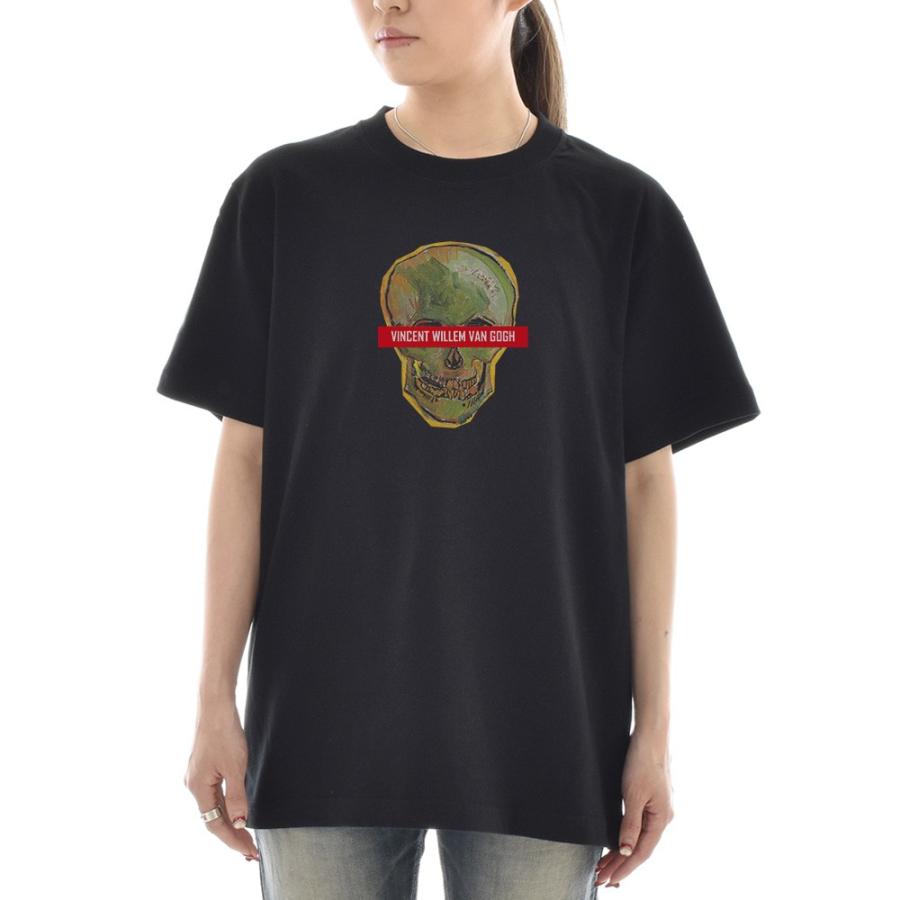 半袖 アートTシャツ】ゴッホ Tシャツ 骸骨 フィンセント ファン ライフ