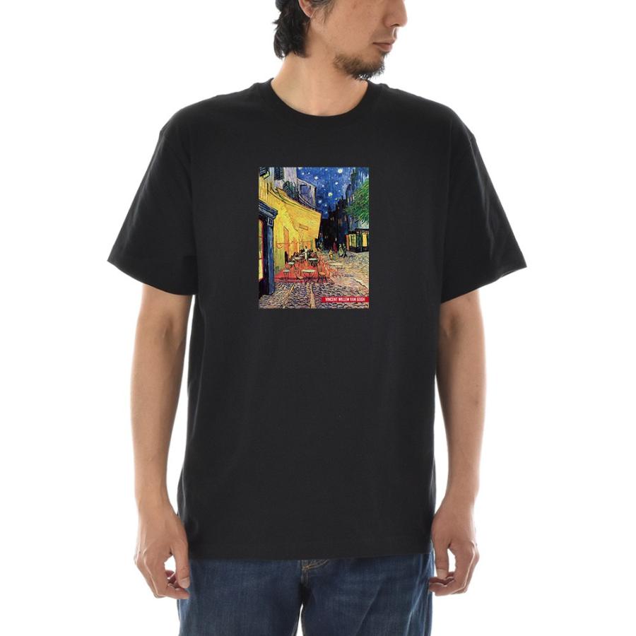 半袖 アートTシャツ】ゴッホ Tシャツ 夜のカフェテラス フィン 半袖 アートTシャツ】ゴッホ Tシャツ 夜のカフェテラス フィン