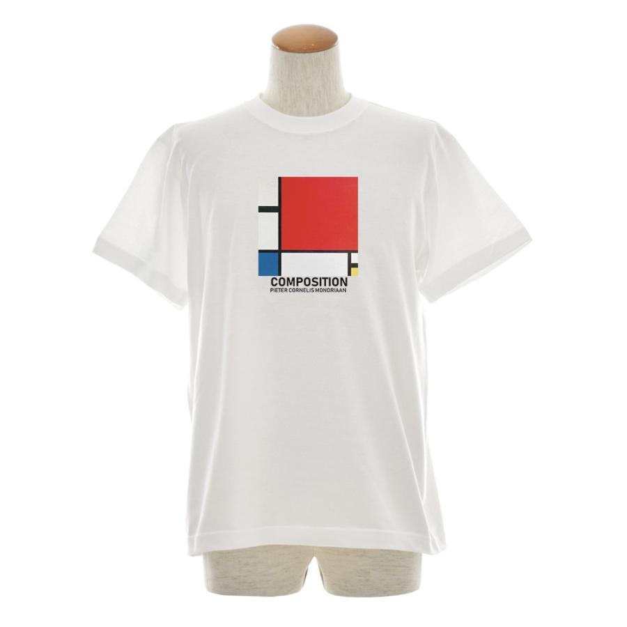 ピエト モンドリアン Tシャツ ジャスト コンポジション 半袖Tシャツ