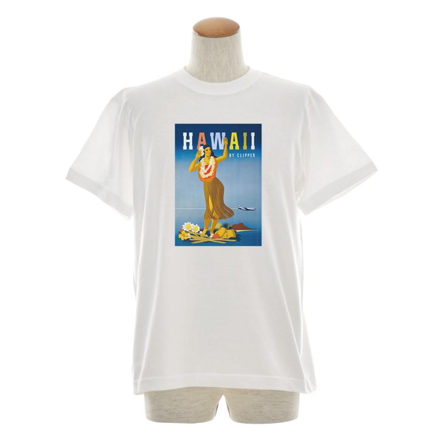 ヴィンテージ ポスター Tシャツ フラガール ハワイ ハワイアン HAWAII アロハ ガール 半袖Tシャツ メンズ レディース 大きいサイズ ブランド S M L XL 3L 4L｜raiders｜02
