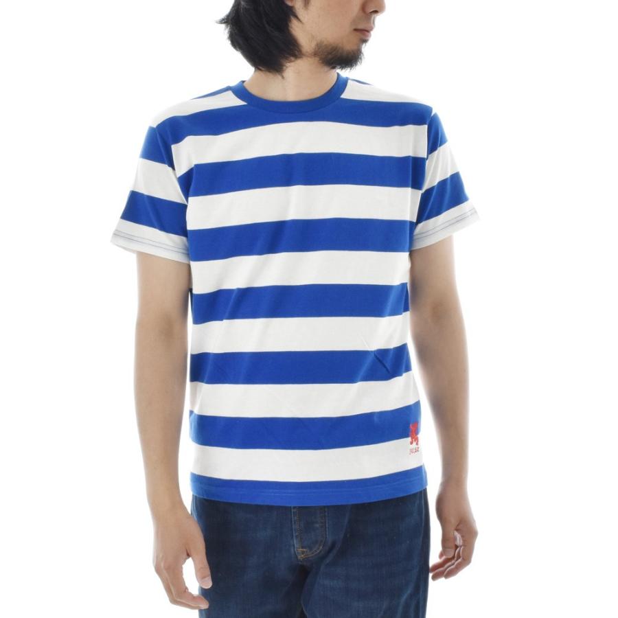 ボーダー Tシャツ ジャスト エンブロイダリー ワイドボーダー 半袖tシャツ メンズ レディース カットソー トップス 太ボーダー 刺繍 おしゃれ S M L ブランド Jst 5 レイダース 通販 Yahoo ショッピング