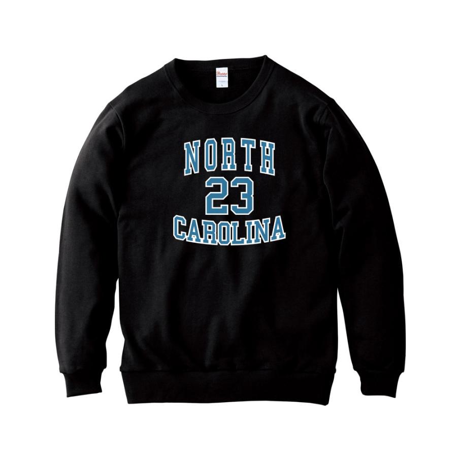 カレッジロゴ スウェット ノースカロライナ 23 トレーナー クルー