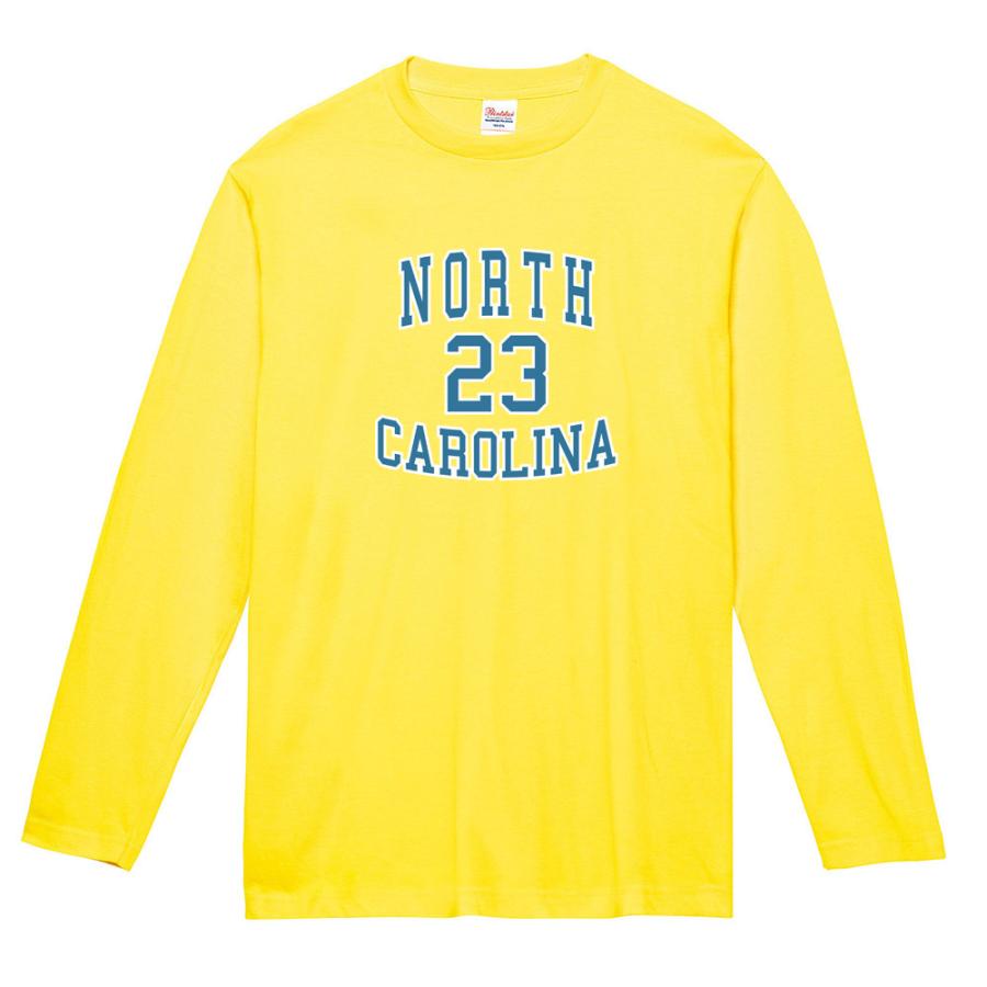 ノースカロライナ Tシャツ NCAA カレッジ カレッジロゴ Tシャツ ノースカロライナ 23 長袖Tシャツ ロンT ロング