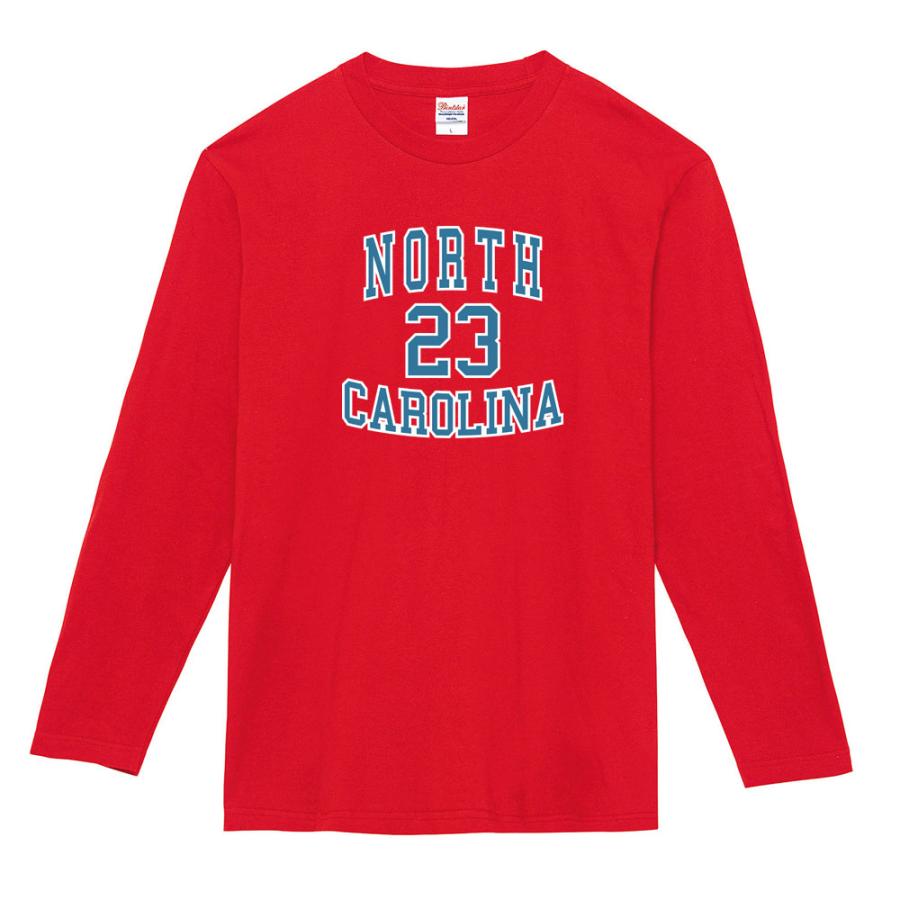 ノースカロライナ Tシャツ NCAA カレッジ カレッジロゴ Tシャツ ノースカロライナ 23 長袖Tシャツ ロンT ロング