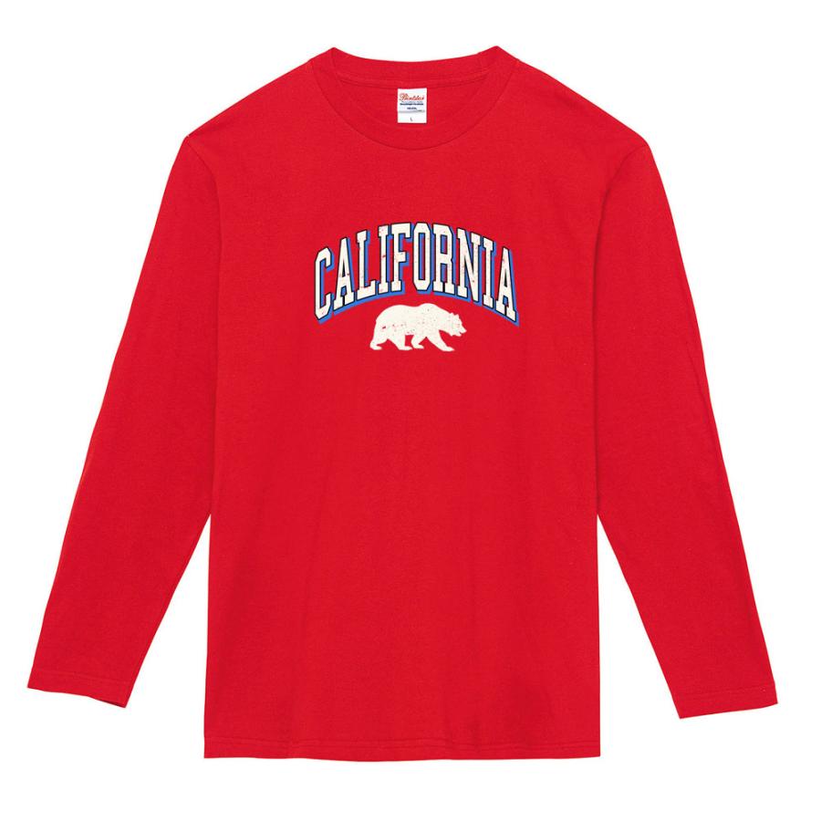 カレッジロゴ Tシャツ カリフォルニア ベアー グリズリー 熊長袖T