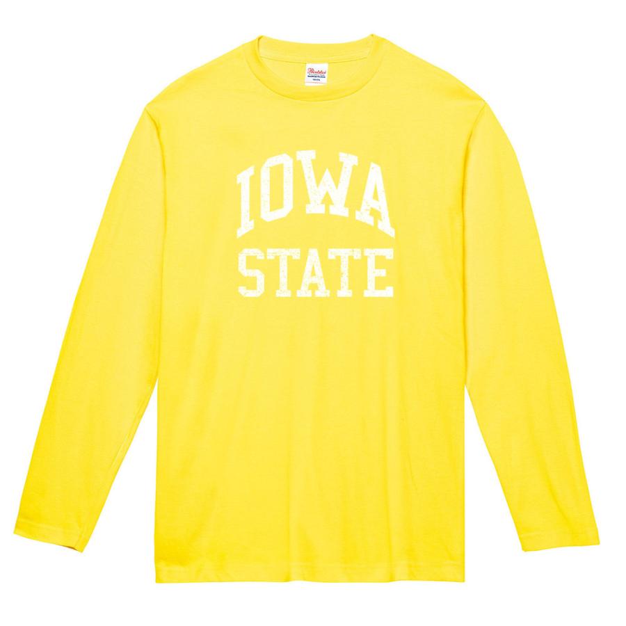 カレッジロゴ Tシャツ アイオア ステート IOWA STATE 長袖Tシャツ ロン